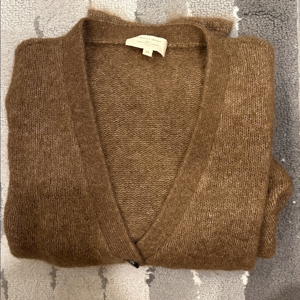 Sezane Mia Cardigan - Taupe Color Size XS | Fr 34 | 2 - Picture 8 of 9